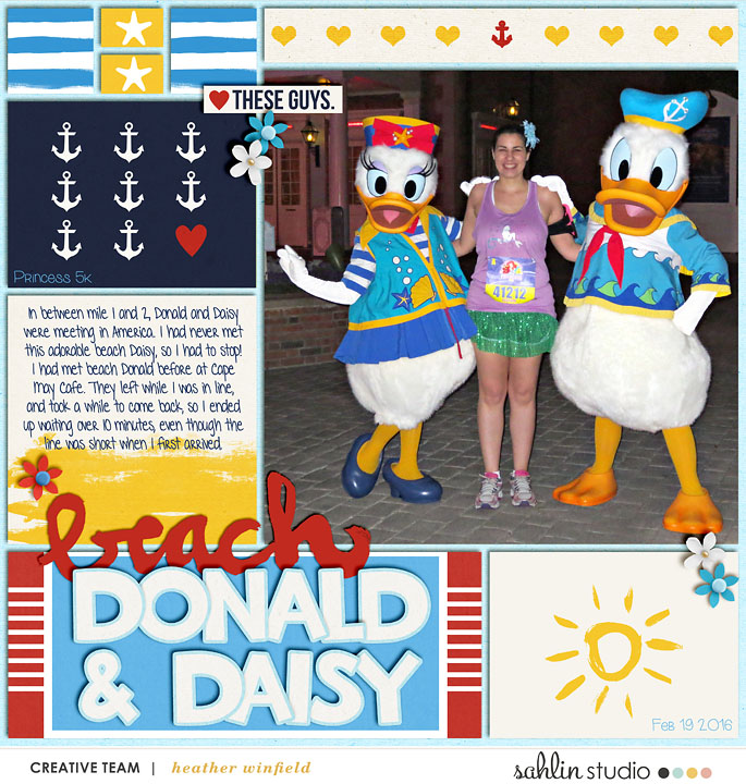 Beach Donald and Daisy
