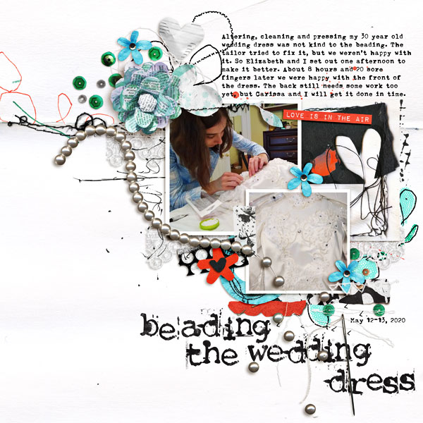 Beading the Wedding Dress