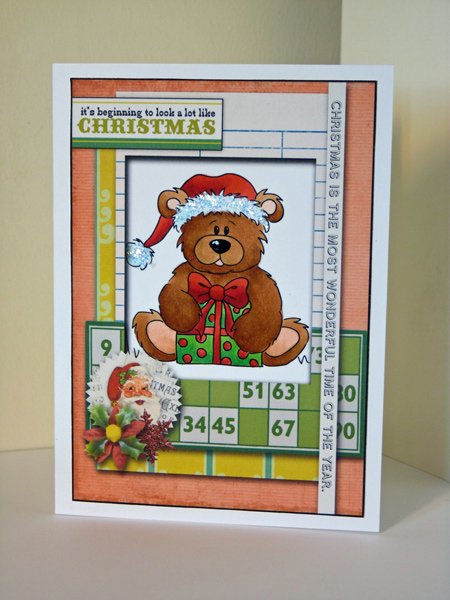 Bear Christmas card