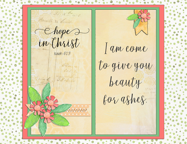 Beauty for ashes