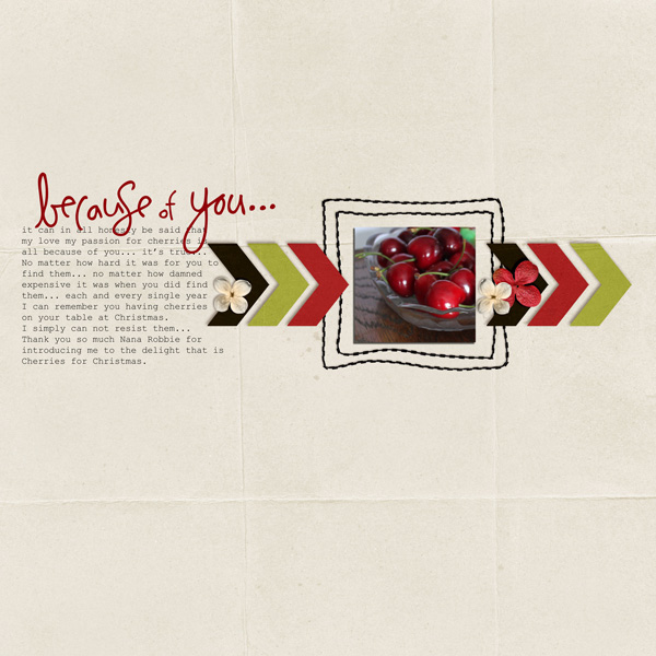 because of you...