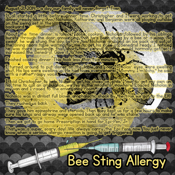 Bee Sting Allergy
