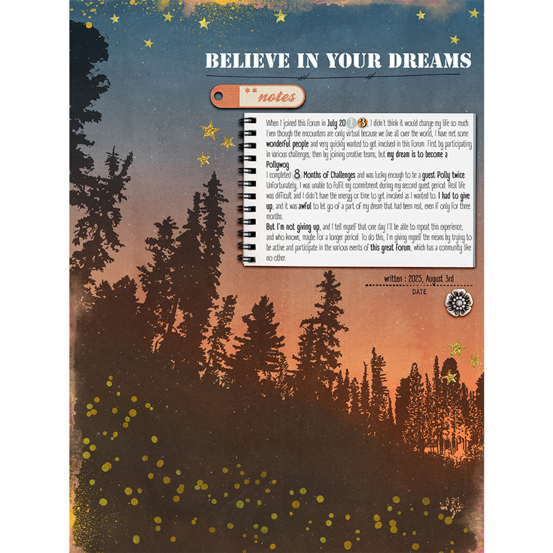 Believe in your dreams
