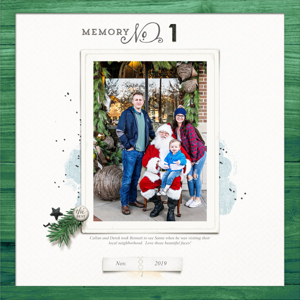 Bennett's 2nd Christmas with Santa