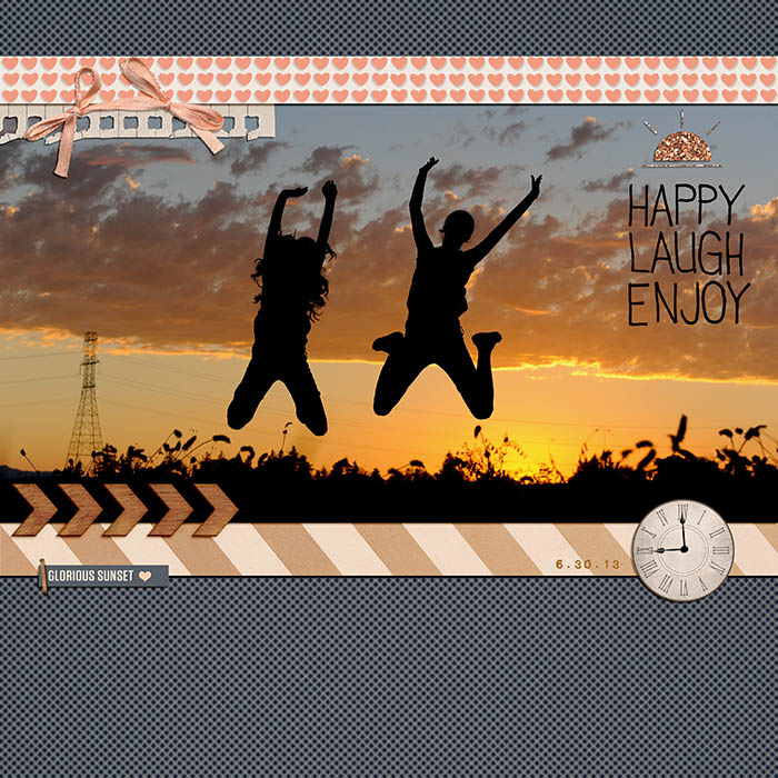 BFFs in silhouette