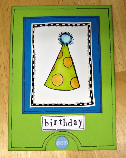 Birthday Boy (hybrid card)
