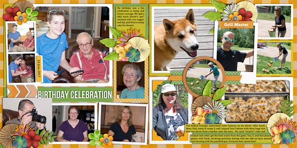 Birthday Celebration (double page)