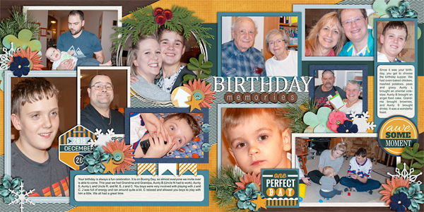 Birthday Memories (double page)