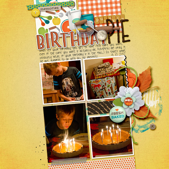 birthday pumpkin pie
