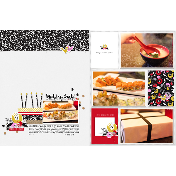 Birthday Sushi (Full Layout)