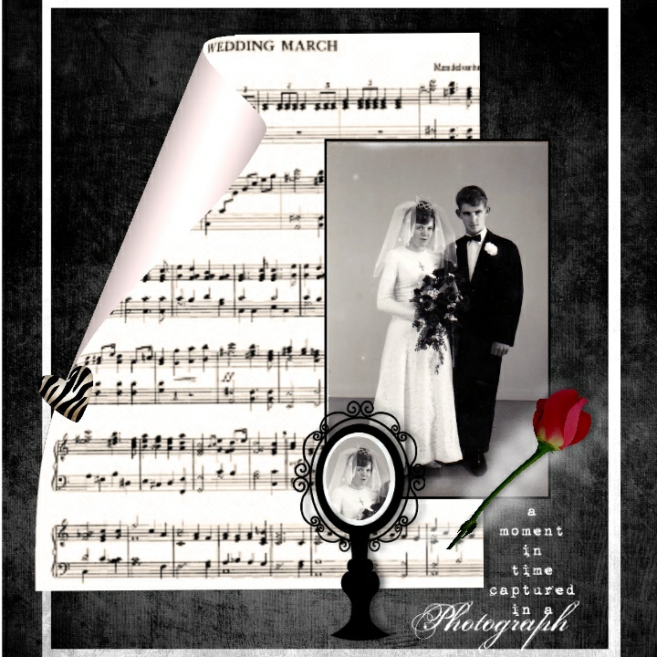 black and white wedding