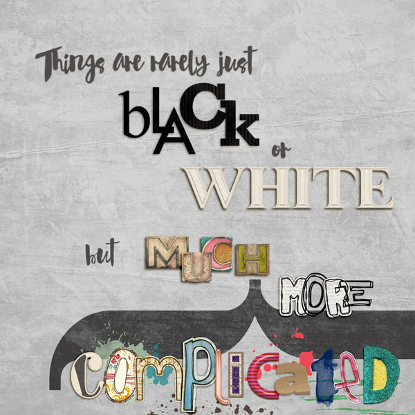 Black or White - Day 2 of 31 Days of AJ