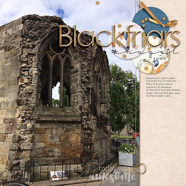 Blackfriars Chapel - Scotland  (MOC6 Day 18 recipe random)