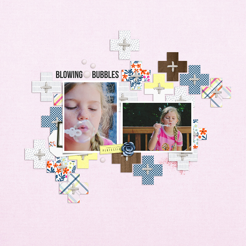 blowing bubbles