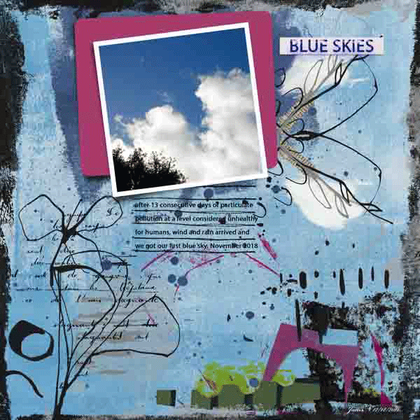 Blue Skies - December Challenge