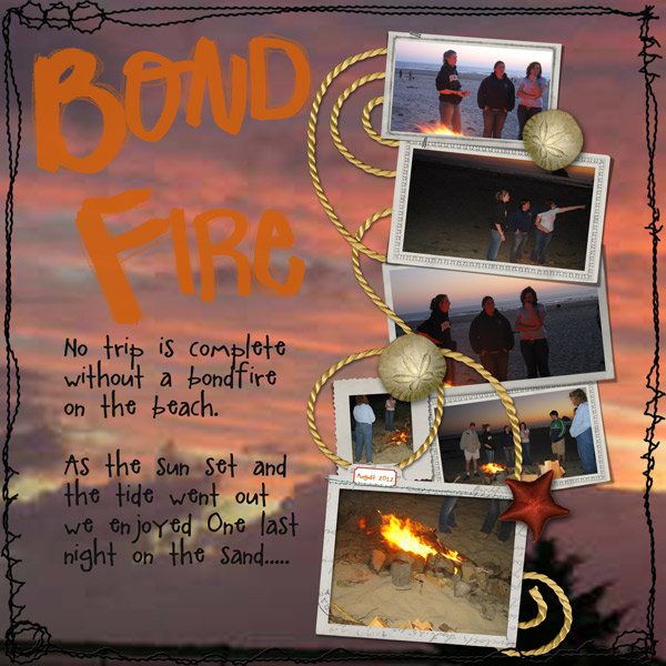 Bond Fire on the Beach
