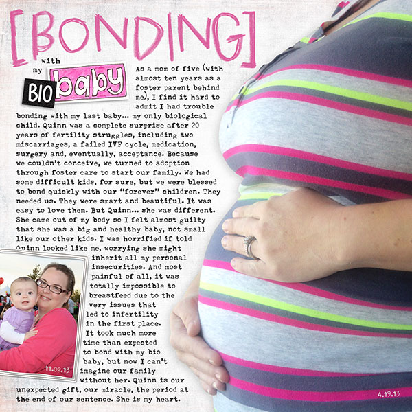 Bonding with my Bio Baby