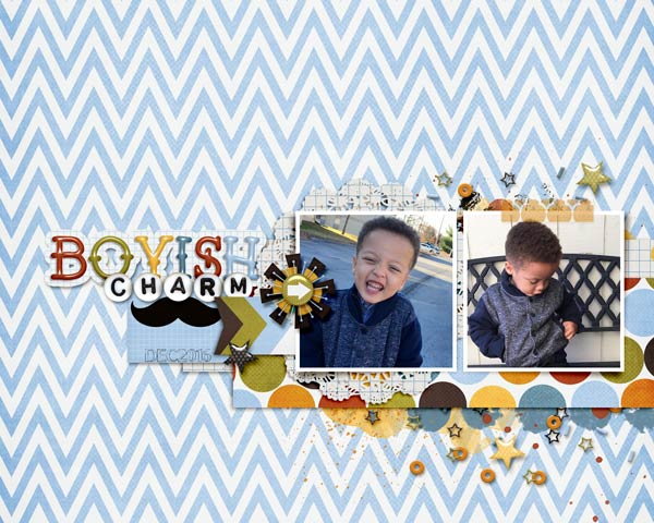 Boyish Charm - Feb. Template Challenge