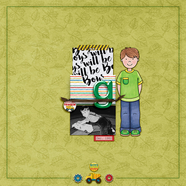 Boys will be Boys (Oct Scraplift Challenge)
