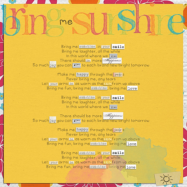 Bring Me Sunshine