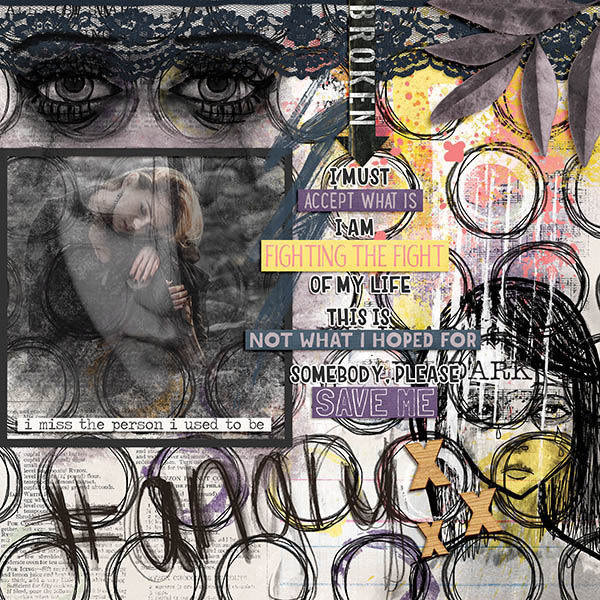 Broken -  MOC 2018 - January 3 Mood Board Challenge