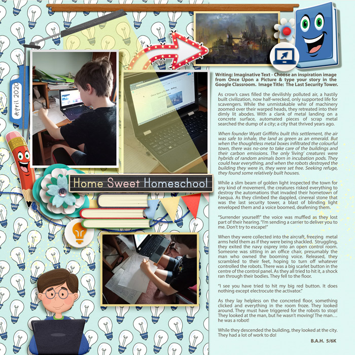 B's creative writing