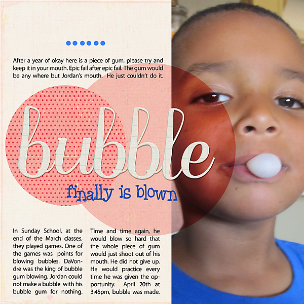 bubble finally is blown!