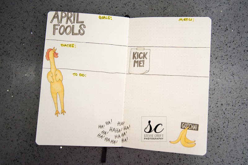 Bujo: April Fools