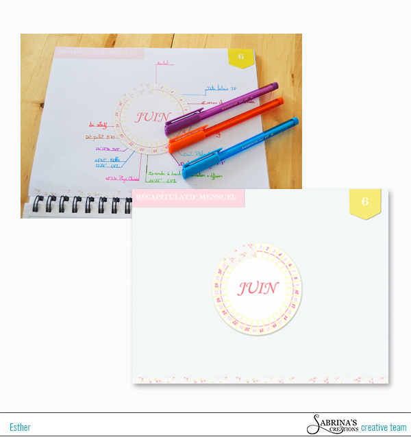 BUJO. Calendar Wheel