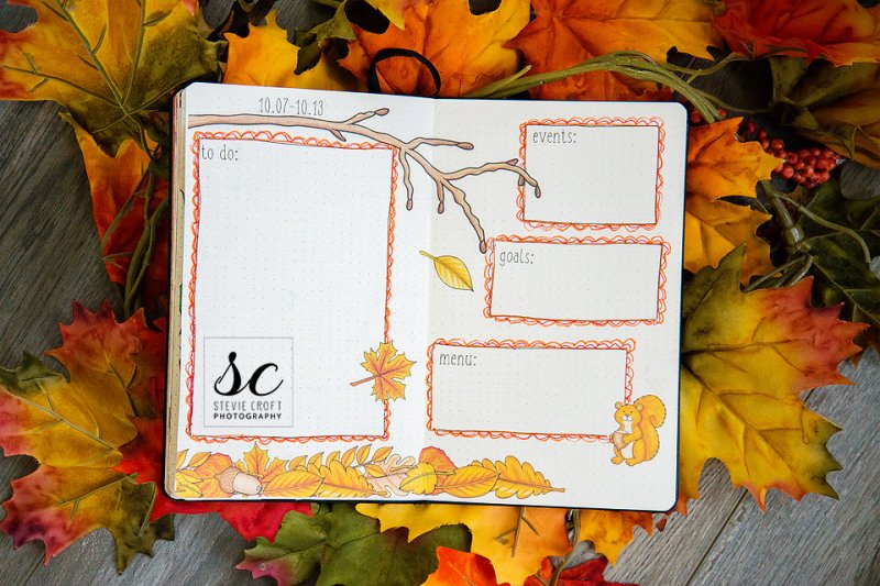 Bujo: Fall Leaves