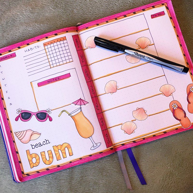 Bujo: On the Beach