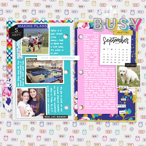 Busy Routine September