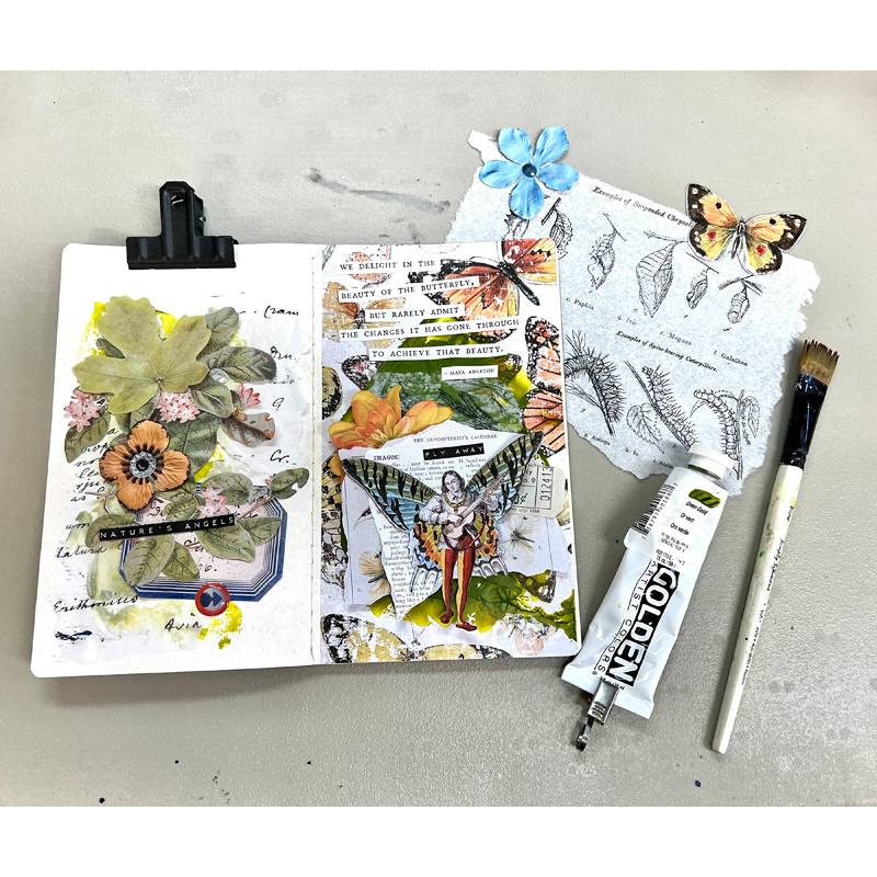 Butterfly Art Journal Page