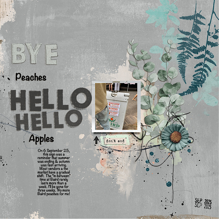Bye Peaches Hello Apples