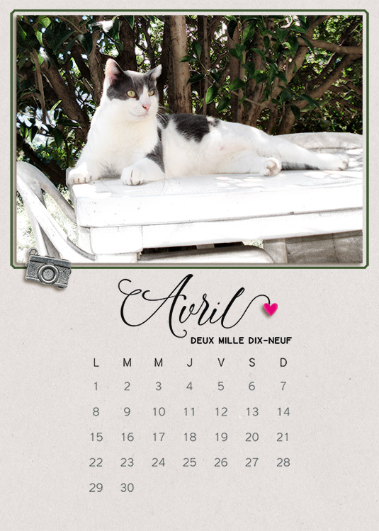 Calendar 2019_April