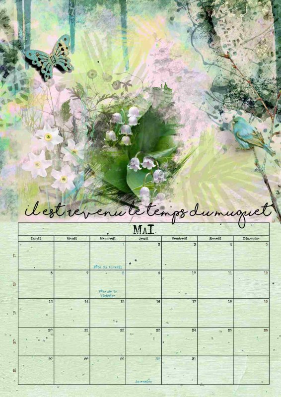 Calendrier Mai 2019