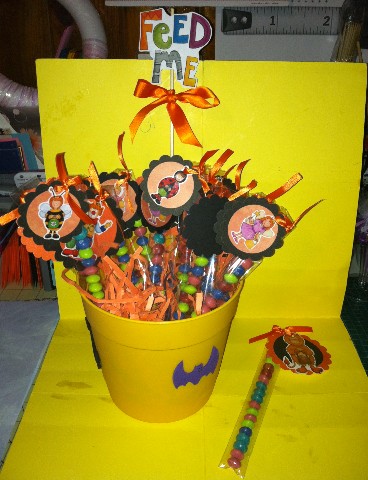 candy cane basket