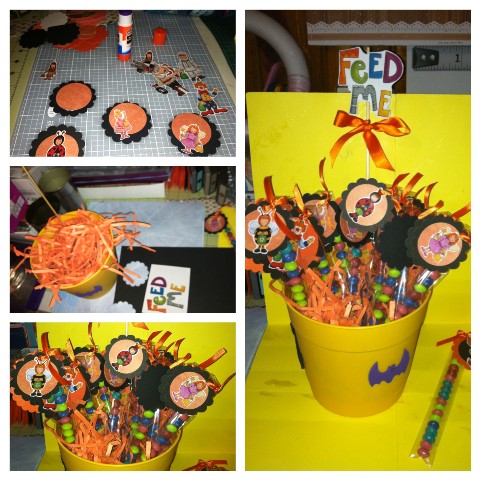 candy cane basket