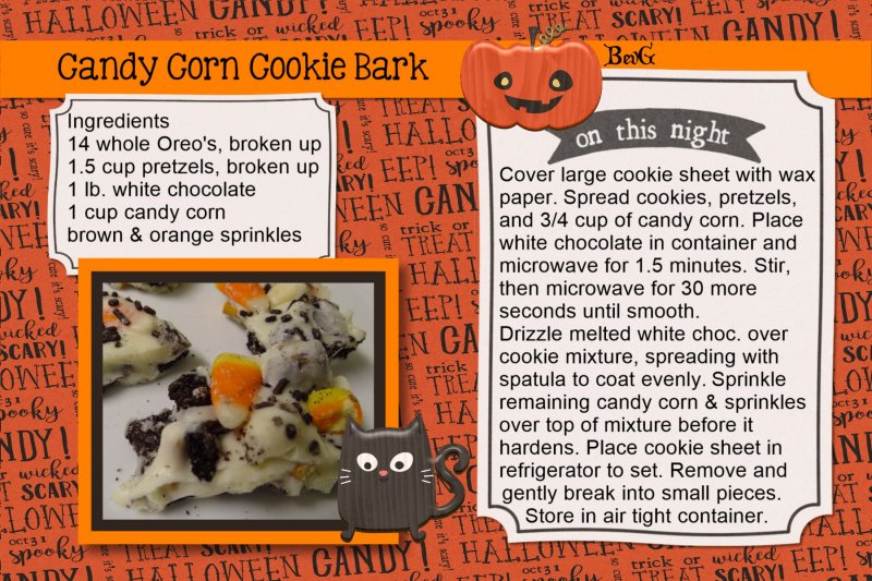 Candy Corn Cookie Bark