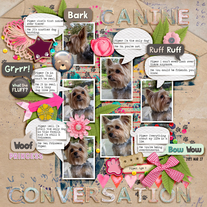 Canine Conversation [MOC10 January 24: Tell A Conversation With Speech Bubbles]