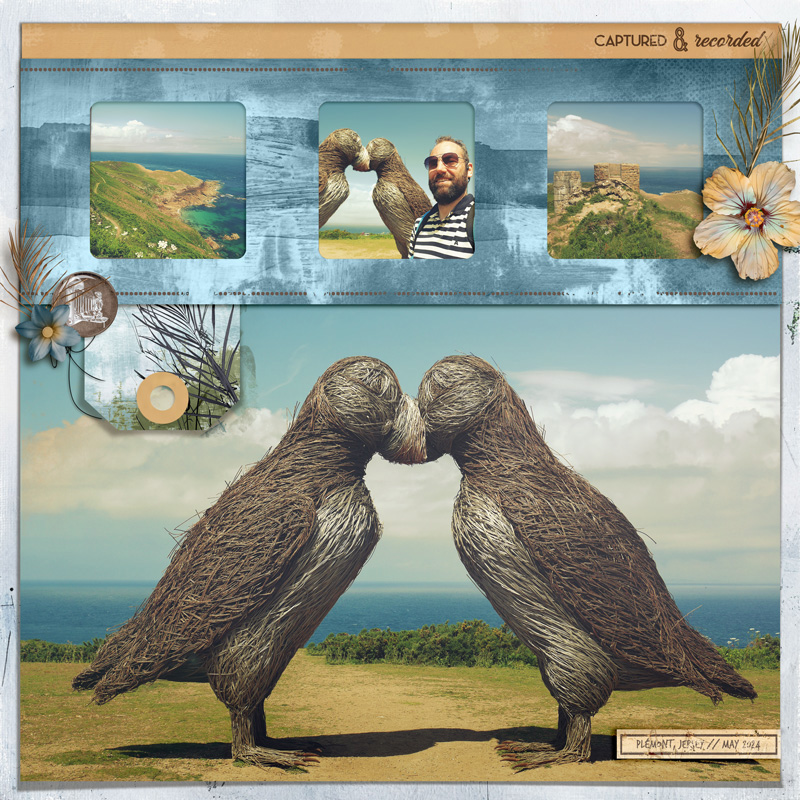 Captured & Recorded: Two Puffins Statue