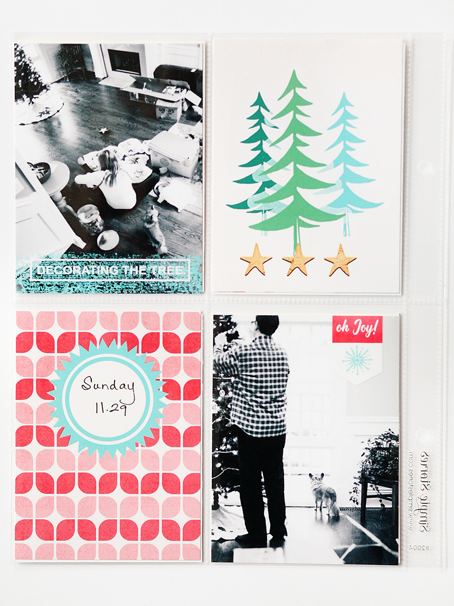 Capturing Christmas:  Decorating the Tree, left