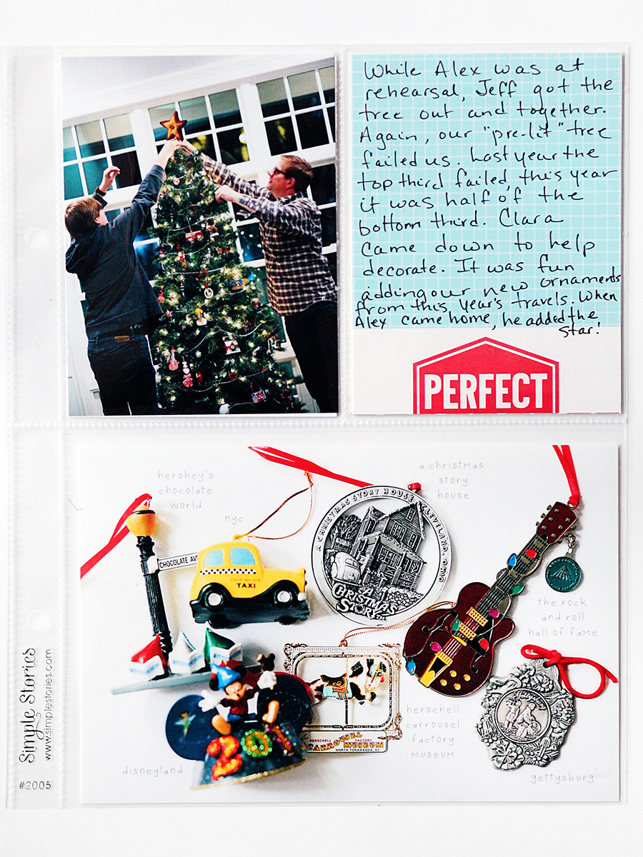 Capturing Christmas:  Decorating the Tree, right