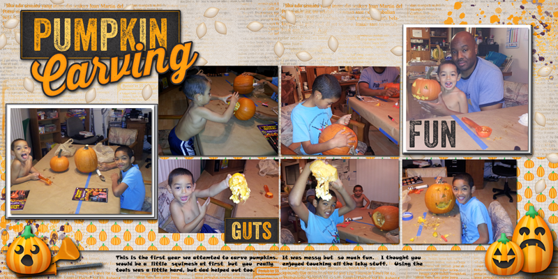 Carving Pumpkins (dbl pg)