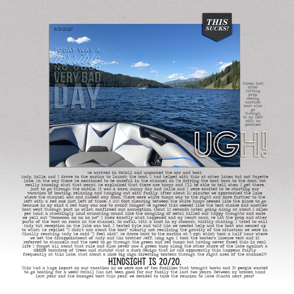challenge 17 20/20 journaling Boat accident