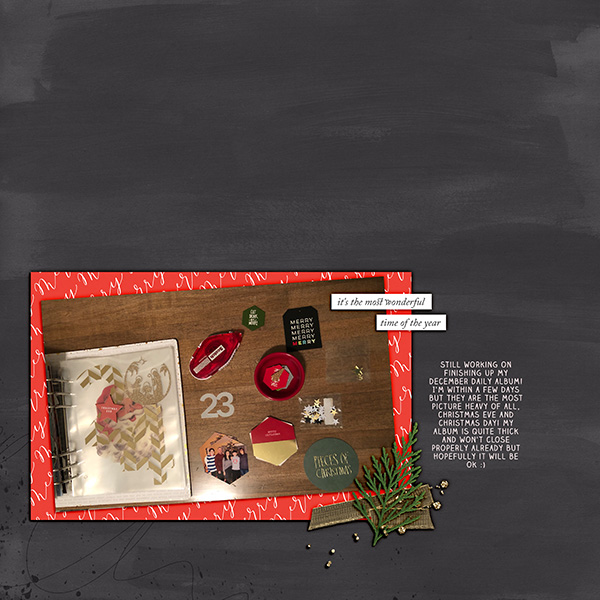 Challenge 25 Flat Lay December Daily