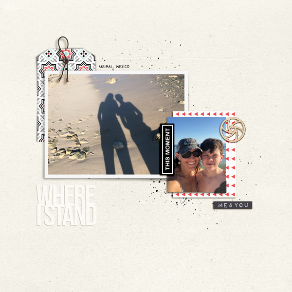 Challenge 29 combined templates Shadows on the beach