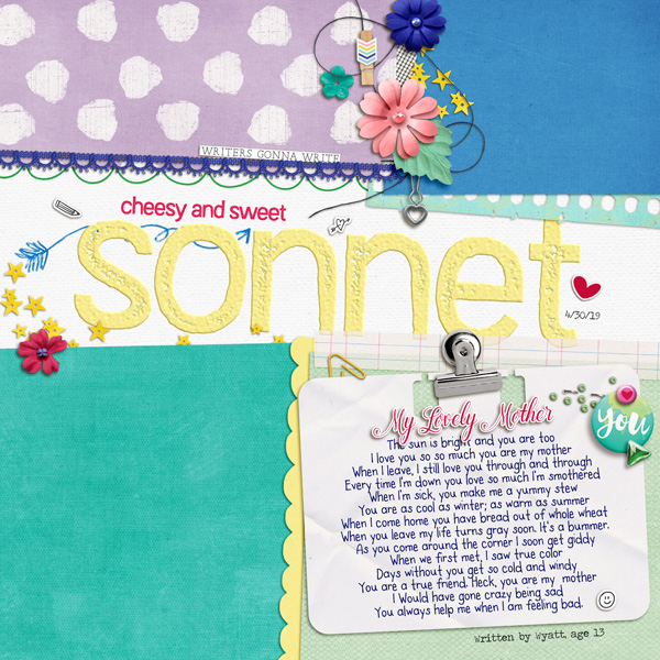 Cheesy and Sweet Sonnet