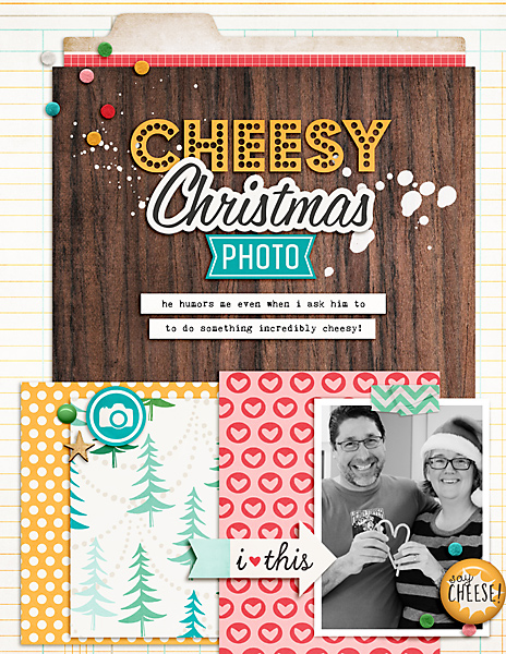 cheesy xmas photo