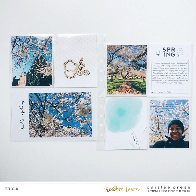 Cherry Blossoms layout